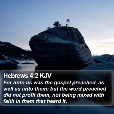 Hebrews 4:2 KJV Bible Verse Image