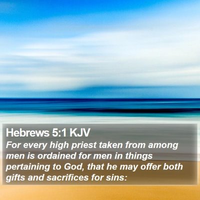 Hebrews 5:1 KJV Bible Verse Image