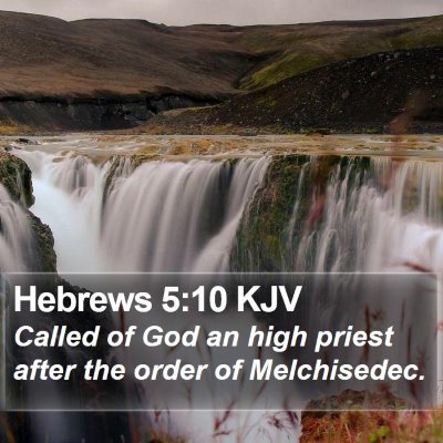 Hebrews 5:10 KJV Bible Verse Image