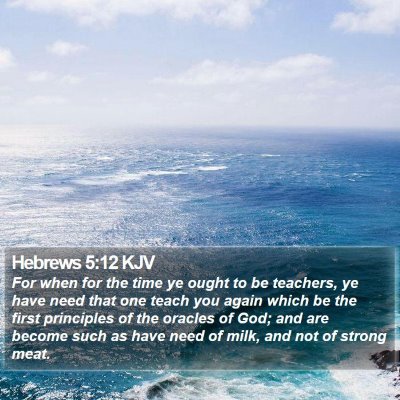 Hebrews 5:12 KJV Bible Verse Image
