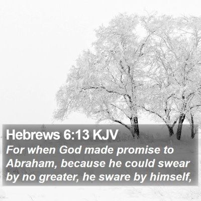 Hebrews 6:13 KJV Bible Verse Image