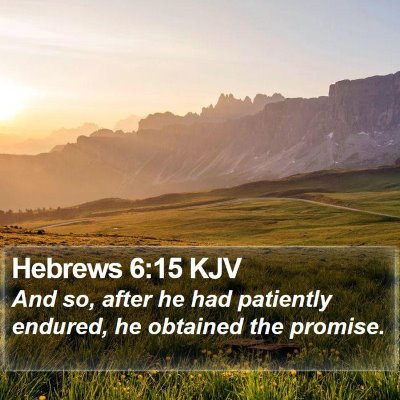 Hebrews 6:15 KJV Bible Verse Image