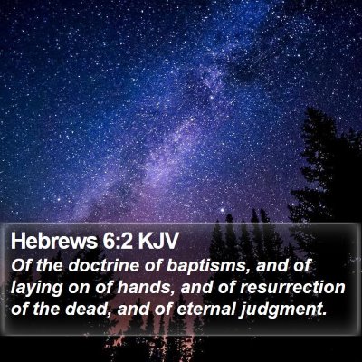 Hebrews 6:2 KJV Bible Verse Image