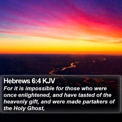 Hebrews 6:4 KJV Bible Verse Image