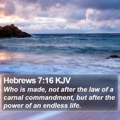 Hebrews 7:16 KJV Bible Verse Image