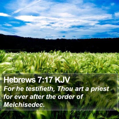 Hebrews 7:17 KJV Bible Verse Image