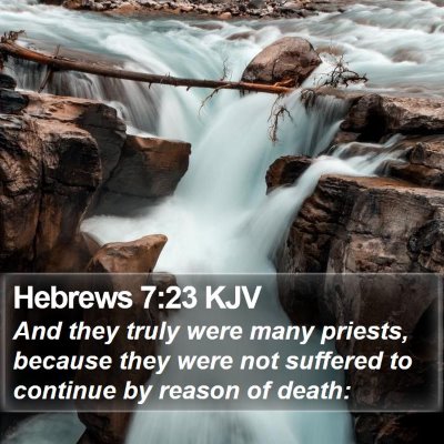 Hebrews 7:23 KJV Bible Verse Image