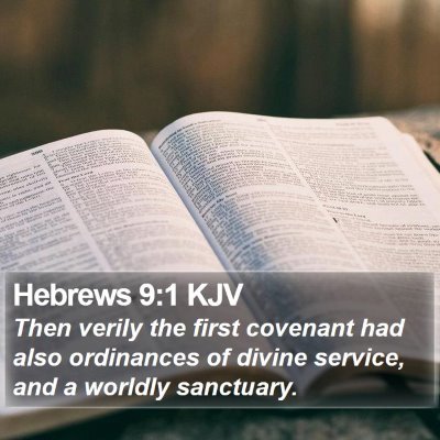 Hebrews 9:1 KJV Bible Verse Image