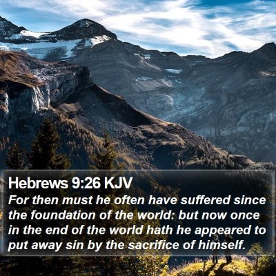 Hebrews 9:26 KJV Bible Verse Image