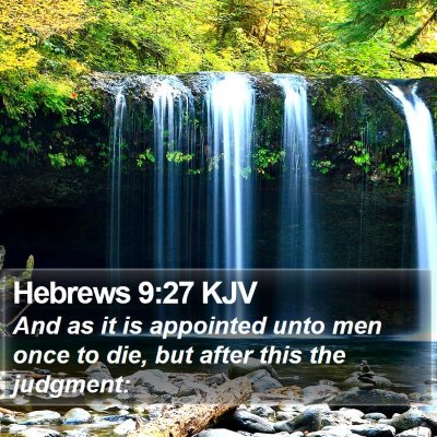 Hebrews 9:27 KJV Bible Verse Image