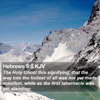Hebrews 9:8 KJV Bible Verse Image
