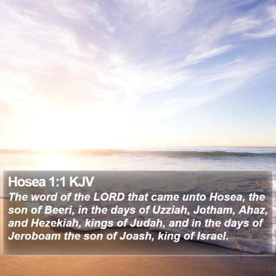 Hosea 1:1 KJV Bible Verse Image