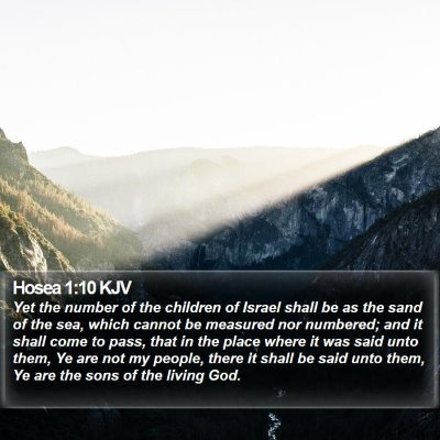 Hosea 1:10 KJV Bible Verse Image