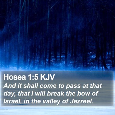 Hosea 1:5 KJV Bible Verse Image