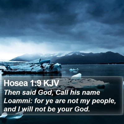 Hosea 1:9 KJV Bible Verse Image