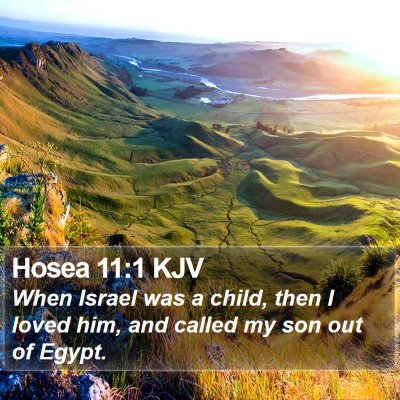 Hosea 11:1 KJV Bible Verse Image