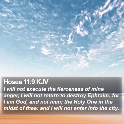 Hosea 11:9 KJV Bible Verse Image