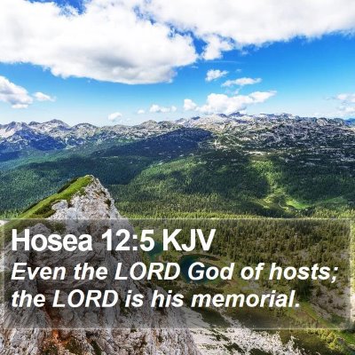Hosea 12:5 KJV Bible Verse Image