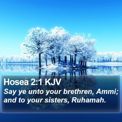 Hosea 2:1 KJV Bible Verse Image