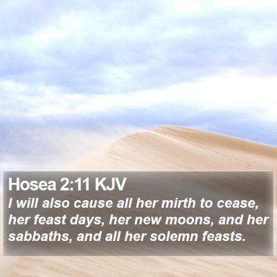 Hosea 2:11 KJV Bible Verse Image