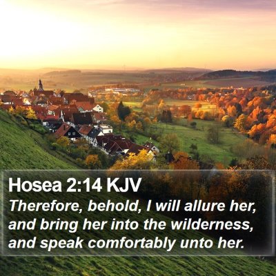 Hosea 2:14 KJV Bible Verse Image