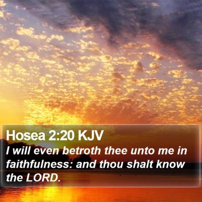 Hosea 2:20 KJV Bible Verse Image