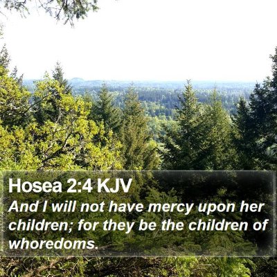 Hosea 2:4 KJV Bible Verse Image