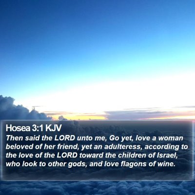 Hosea 3:1 KJV Bible Verse Image
