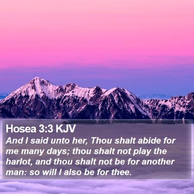 Hosea 3:3 KJV Bible Verse Image