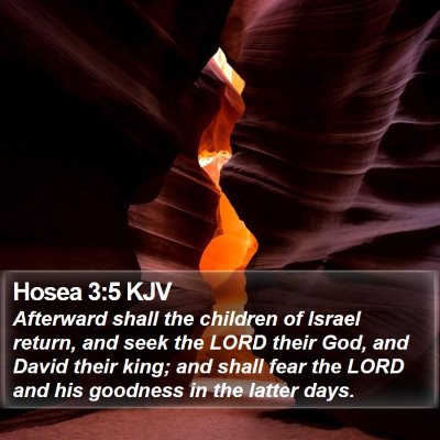 Hosea 3:5 KJV Bible Verse Image