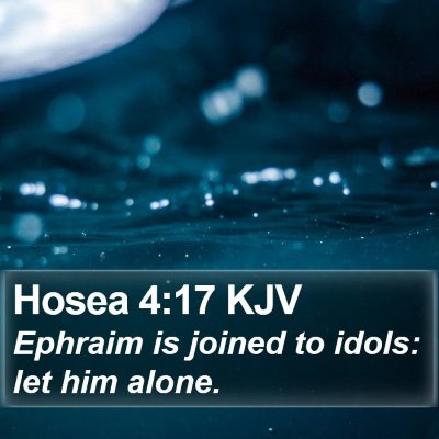 Hosea 4:17 KJV Bible Verse Image