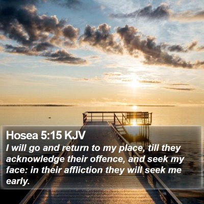 Hosea 5:15 KJV Bible Verse Image