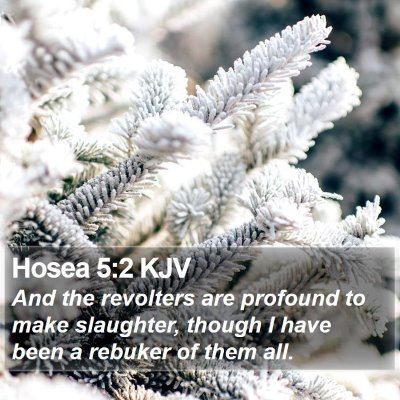 Hosea 5:2 KJV Bible Verse Image