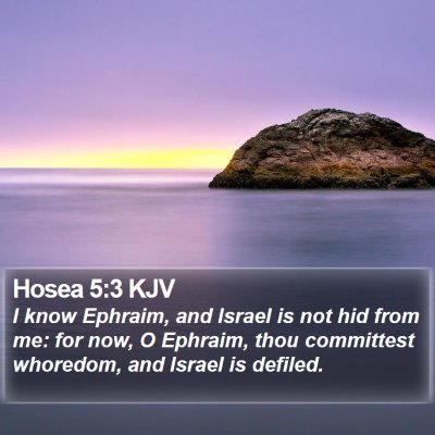 Hosea 5:3 KJV Bible Verse Image