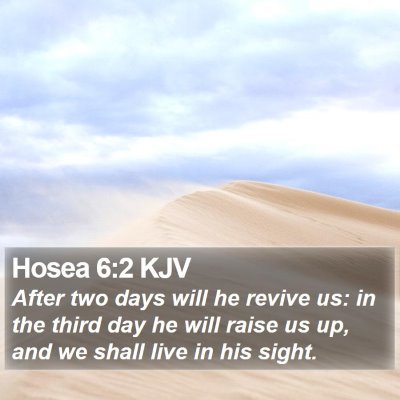 Hosea 6:2 KJV Bible Verse Image