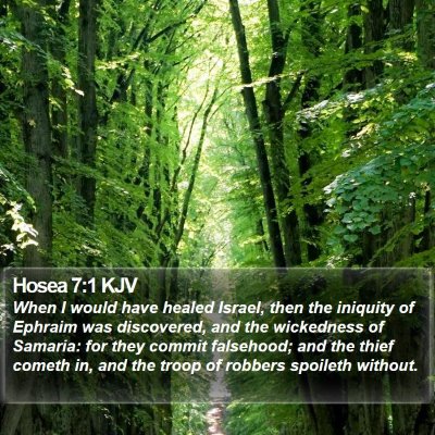 Hosea 7:1 KJV Bible Verse Image