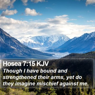 Hosea 7:15 KJV Bible Verse Image