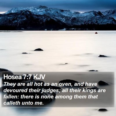 Hosea 7:7 KJV Bible Verse Image