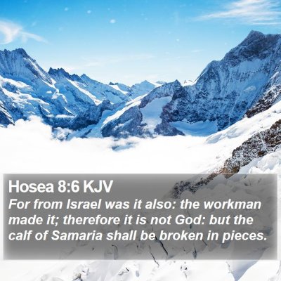 Hosea 8:6 KJV Bible Verse Image
