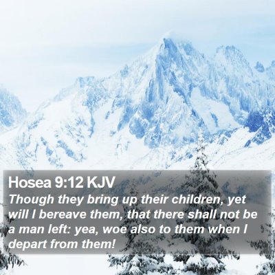 Hosea 9:12 KJV Bible Verse Image