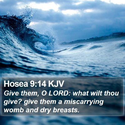 Hosea 9:14 KJV Bible Verse Image