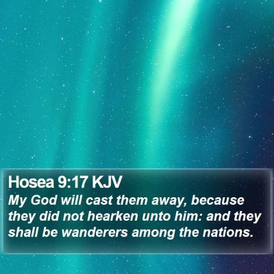 Hosea 9:17 KJV Bible Verse Image