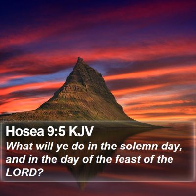 Hosea 9:5 KJV Bible Verse Image
