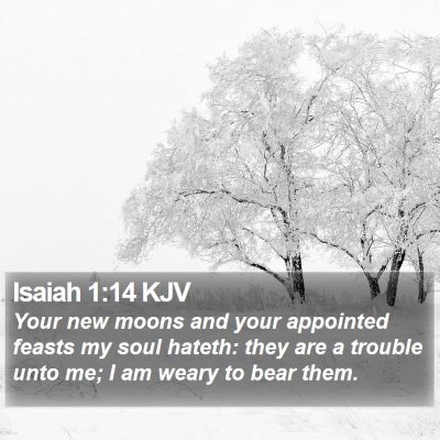 Isaiah 1:14 KJV Bible Verse Image