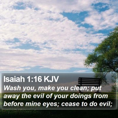 Isaiah 1:16 KJV Bible Verse Image