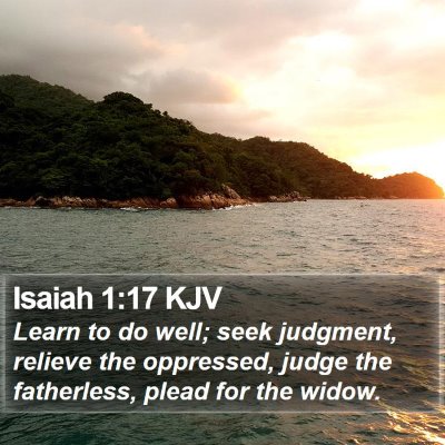 Isaiah 1:17 KJV Bible Verse Image