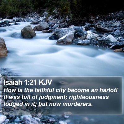 Isaiah 1:21 KJV Bible Verse Image