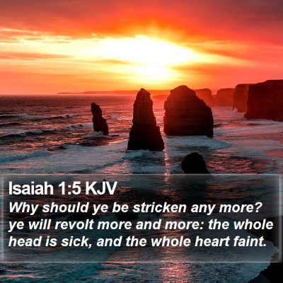 Isaiah 1:5 KJV Bible Verse Image