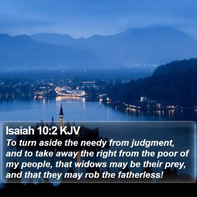 Isaiah 10:2 KJV Bible Verse Image