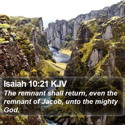 Isaiah 10:21 KJV Bible Verse Image